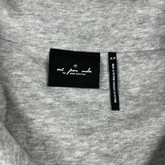 Urban Outfitters Out From Under Grey Jacket with Black/Tan/Peach Sleeves Size M - Picture 5 of 8